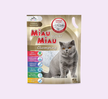 Așternut Igienic Pisici MIAU MIAU Silicat Clumping 5L
