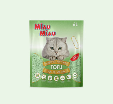 Așternut Igienic Pisici MIAU MIAU Tofu Aloe Vera 6L