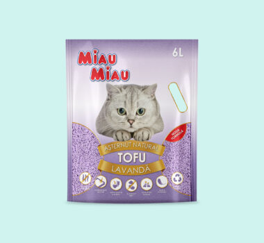 Așternut Igienic Pisici MIAU MIAU Tofu Lavandă 6L