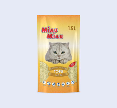 Așternut Igienic Pisici MIAU MIAU Tofu Maxi 15L