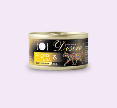 Conservă Pisici DESIRE Pui File și Ton 85g