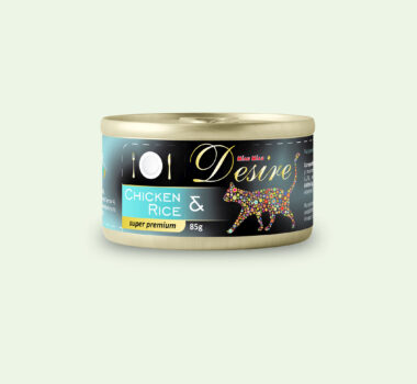 Conservă Pisici DESIRE Pui File și Orez 85g
