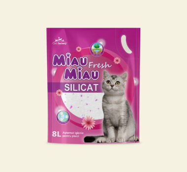 Așternut Igienic Pisici MIAU MIAU Silicat Fresh 8L