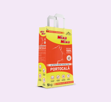 Așternut Igienic Pisici MIAU MIAU Portocală 5kg