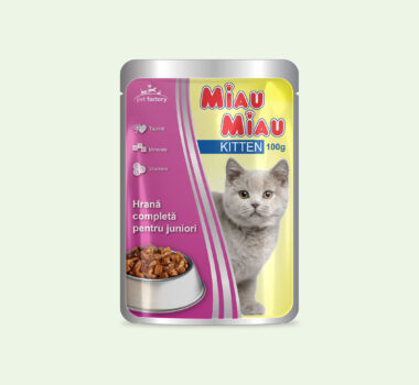 Pliculeț Pisici MIAU MIAU Kitten 100g